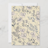 Rustisch Vintage Vloerbloem Vrijgezellenfeest Kaart (Achterkant)