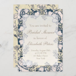 Rustisch Vintage Vloerbloem Vrijgezellenfeest Kaart