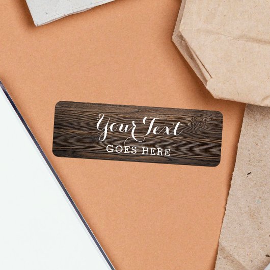 Rustisch Vintage Wood Elegant Country Boerderij Bo Etiket