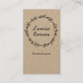 Rustisch visitekaartje (Voorkant)