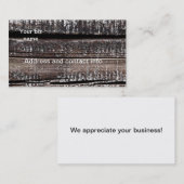 Rustisch Visitekaartje (Voorkant / Achterkant)