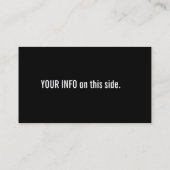 Rustisch Visitekaartje (Achterkant)