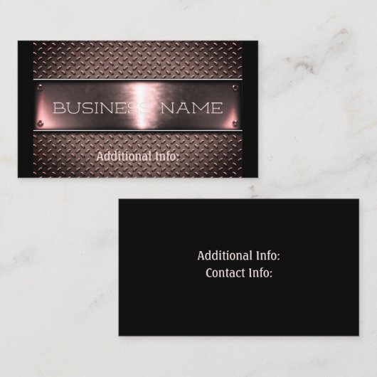 Rustisch Visitekaartje (Voorkant / Achterkant)