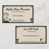 Rustisch Visitekaartje met prioritair landenprofie (Voorkant / Achterkant)