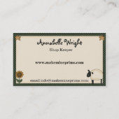 Rustisch Visitekaartje met prioritair landenprofie (Achterkant)