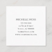 Rustisch Visitekaartje met zonnebloem, geel (Achterkant)