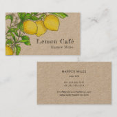 Rustisch visitekaartje voor de productie van organ (Voorkant / Achterkant)