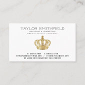 Rustisch Visitekaartje voor goudgewassen (Voorkant)