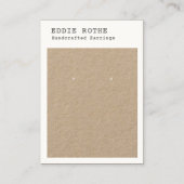 Rustisch Visitekaartje voor modern kraft-draagbeel (Voorkant)