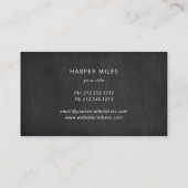 Rustisch visitekaartje voor organische citroenkart (Achterkant)