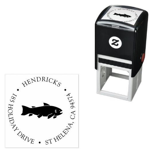 Rustisch visretouradres  zelfinktende stempel (In situ)