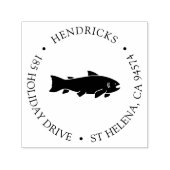 Rustisch visretouradres  zelfinktende stempel (Design)