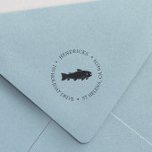 Rustisch visretouradres  zelfinktende stempel