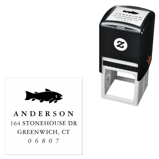 Rustisch visretouradres  zelfinktende stempel (In situ)