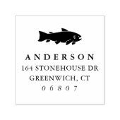 Rustisch visretouradres  zelfinktende stempel (Design)