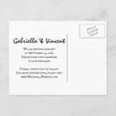 Rustisch Vloerland Western Opslaan datum Aankondigingskaart (Achterkant)