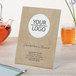 Rustisch voeg de Bevordering van het Bedrijf van d Reclamebord Met Voetstuk