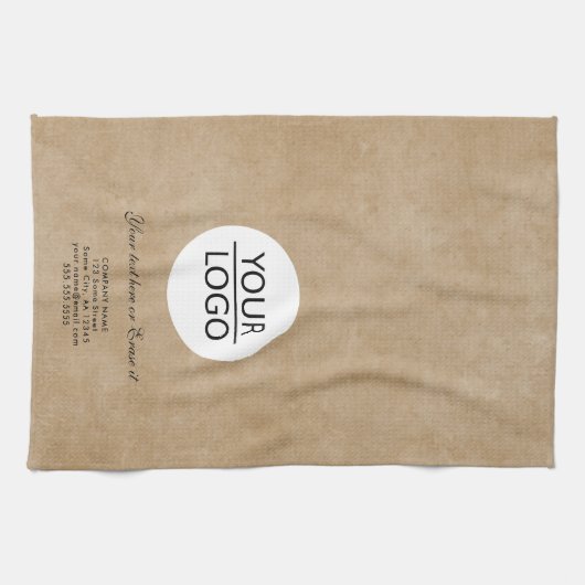 Rustisch voeg de Bevordering van het Bedrijf van d Theedoek (Horizontaal)