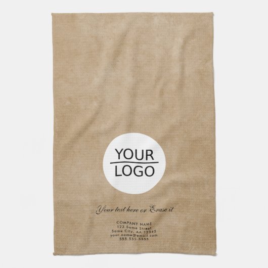 Rustisch voeg de Bevordering van het Bedrijf van d Theedoek (Verticaal)