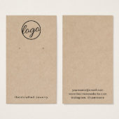 Rustisch Voeg je Logo Kaart Eigen Houder toe (Voorkant /achterkant)