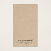 Rustisch Voeg je Logo Kaart Eigen Houder toe (Achterkant)