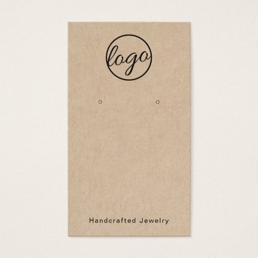 Rustisch Voeg je Logo Kaart Eigen Houder toe (Voorkant)