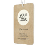 Rustisch Voeg je Logo toe met Aangepaste tekstprom Luchtverfrisser (Links)