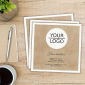 Rustisch Voeg je Logo toe met Aangepaste tekstprom Servet