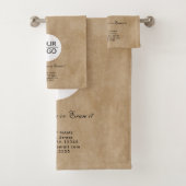 Rustisch voeg uw Bevordering van het Bedrijf van d Bad Handdoek (Insitu)