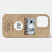 Rustisch voeg uw Foto van het Bedrijf van de Tekst Case-Mate iPhone Case (Achterkant (horizontaal))
