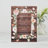 Rustisch Vrijgezellenfeest aan de rand van hout en Kaart (Staand voorkant)