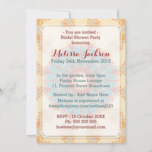 Rustisch Vrijgezellenfeest Kaart (Achterkant)