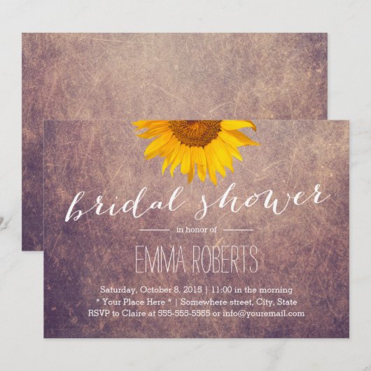 Rustisch Vrijgezellenfeest Kaart (Voorkant / Achterkant)