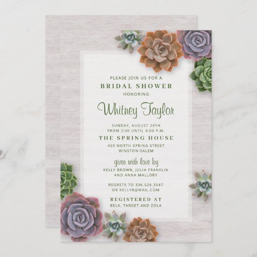 Rustisch Vrijgezellenfeest Kaart (Voorkant / Achterkant)