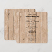 Rustisch Vrijgezellenfeest Kaart (Voorkant / Achterkant)