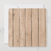 Rustisch Vrijgezellenfeest Kaart (Achterkant)