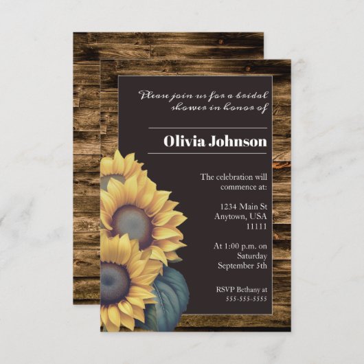 Rustisch Vrijgezellenfeest Kaart (Voorkant / Achterkant)