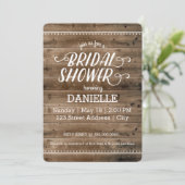 Rustisch Vrijgezellenfeest Kaart (Staand voorkant)