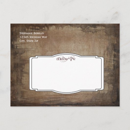 Rustisch Vrijgezellenfeest Lace nodigt Briefkaarte Uitnodiging Briefkaart (Achterkant)