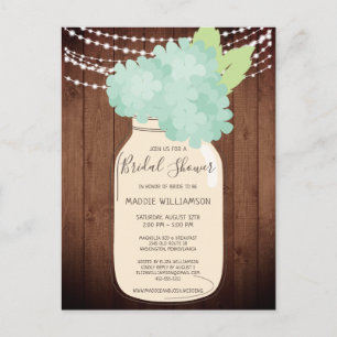 Rustisch Vrijgezellenfeest Mason Jar Light Vrijgez Briefkaart