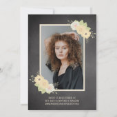 Rustisch Vrijgezellenfeest Mason Jar Lights Floral Kaart (Achterkant)