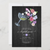 Rustisch Vrijgezellenfeest met champagne Kaart (Voorkant)