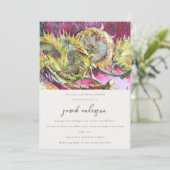 Rustisch Vrijgezellenfeest met geelzonnebloem voor Kaart (Staand voorkant)