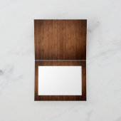 Rustisch Vrijgezellenfeest met hout en witte kant Bedankkaart (Binnen)