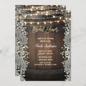 Rustisch Vrijgezellenfeest met houten schacht Kaart (Voorkant / Achterkant)