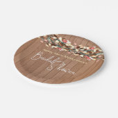 Rustisch Vrijgezellenfeest met kleurrijk hout Papieren Bordje (Gekanteld)