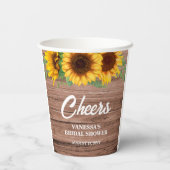 Rustisch Vrijgezellenfeest Papieren Bekers (Achterkant)