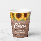 Rustisch Vrijgezellenfeest Papieren Bekers (Voorkant)