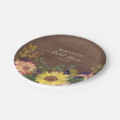 Rustisch Vrijgezellenfeest Papieren Bordje (Gekanteld)