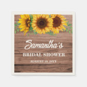 Rustisch Vrijgezellenfeest Servet (Voorkant)